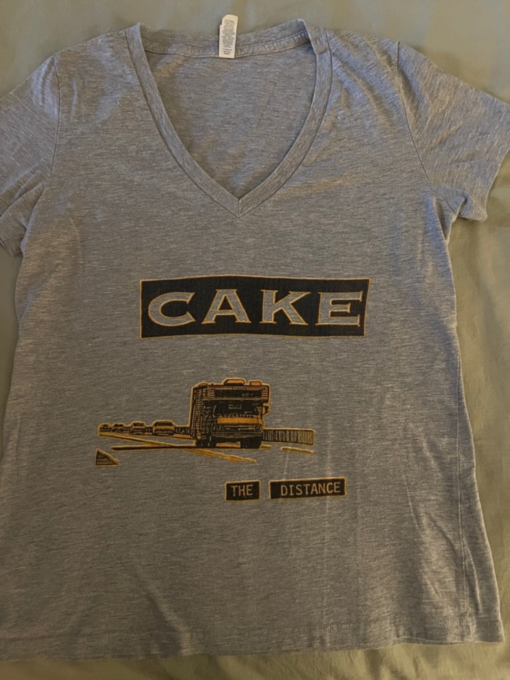 Cake Heather Gray V-Neck Tee